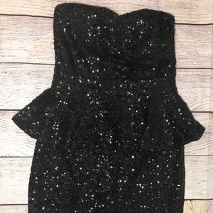 BIRTHDAY😻Black Peplum Dress